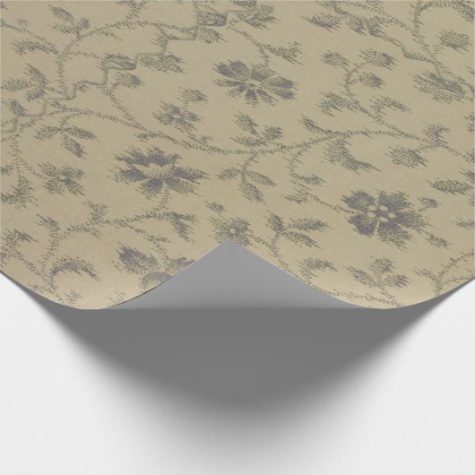 Antiek inkool cadeaupapier (Hoek)