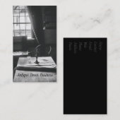 Antiek interieur tafelvenster Rustisch Visitekaartje (Voorkant / Achterkant)