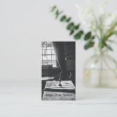 Antiek interieur tafelvenster Rustisch Visitekaartje (Staand voorkant)