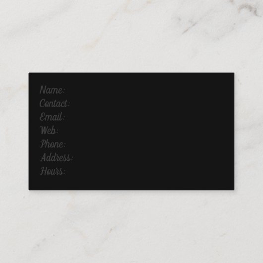 Antiek interieur tafelvenster Rustisch Visitekaartje (Achterkant)