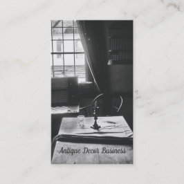 Antiek interieur tafelvenster Rustisch Visitekaartje