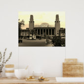 Antiek Irak Bagdad centraal station Poster (Keuken)