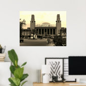 Antiek Irak Bagdad centraal station Poster (Thuiskantoor)