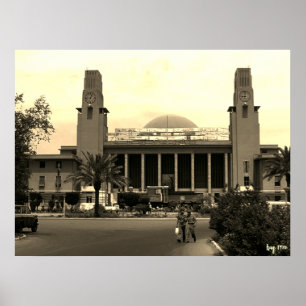 Antiek Irak Bagdad centraal station Poster