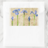 Antiek IRIS - Iris-achtergrond aanpassen Rechthoekige Sticker (Tas)