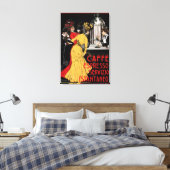 Antiek Italiaans café Espresso en Poster Canvas Afdruk (Insitu (Slaapkamer))