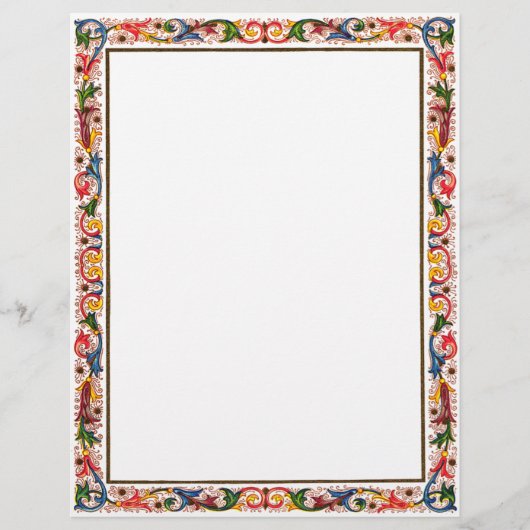 Antiek-Italiaanse bakkerij voor de Floral Border (Voorkant)