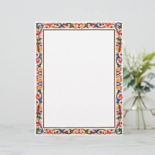 Antiek-Italiaanse bakkerij voor de Floral Border (Staand voorkant)