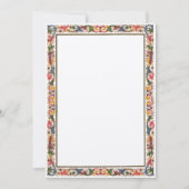 Antiek Italiaanse grens 5 x 7 bruiloft Kaart (Voorkant)