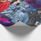 ANTIEK ITALIAANSE PARTIJ VOOR MASKERADE CADEAUPAPIER (Hoek)