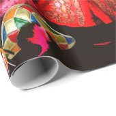 ANTIEK ITALIAANSE PARTIJ VOOR MASKERADE CADEAUPAPIER (Rol Hoek)