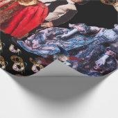 ANTIEK ITALIAANSE PARTIJ VOOR MASKERADE CADEAUPAPIER (Hoek)