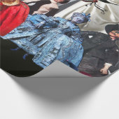 ANTIEK ITALIAANSE PARTIJ VOOR MASKERADE CADEAUPAPIER (Hoek)