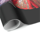 ANTIEK ITALIAANSE PARTIJ VOOR MASKERADE CADEAUPAPIER (Rol Hoek)