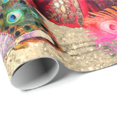 ANTIEK ITALIAANSE PARTIJ VOOR MASKERADE CADEAUPAPIER (Rol Hoek)