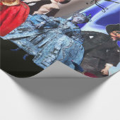 ANTIEK ITALIAANSE PARTIJ VOOR MASKERADE CADEAUPAPIER (Hoek)