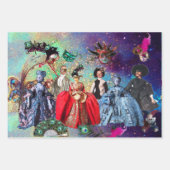 ANTIEK ITALIAANSE PARTIJ VOOR MASKERADE INPAKPAPIER VEL (Voorkant)