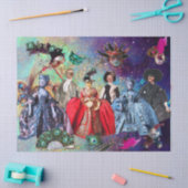 ANTIEK ITALIAANSE PARTIJ VOOR MASKERADE TISSUEPAPIER (Craft)