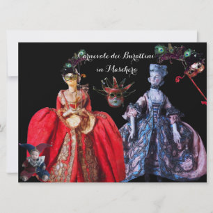ANTIEK ITALIAANSE PARTIJ VOOR MASQUERADE COSTUME KAART