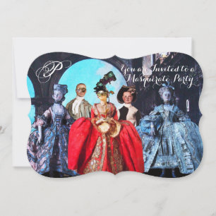 ANTIEK ITALIAANSE PARTIJ VOOR MASQUERADE COSTUME KAART