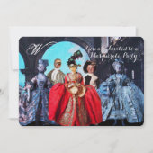 ANTIEK ITALIAANSE PARTIJ VOOR MASQUERADE COSTUME KAART (Voorkant)