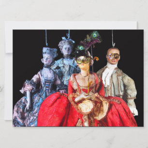 ANTIEK ITALIAANSE PARTIJ VOOR MASQUERADE COSTUME KAART