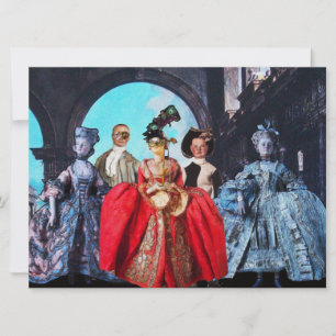 ANTIEK ITALIAANSE PARTIJ VOOR MASQUERADE COSTUME KAART