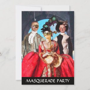 ANTIEK ITALIAANSE PARTIJ VOOR MASQUERADE COSTUME KAART