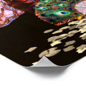 ANTIEK ITALIAANSE PARTIJ VOOR MASQUERADE COSTUME POSTER (Hoek)