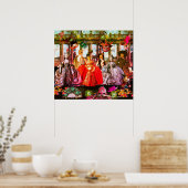 ANTIEK ITALIAANSE PARTIJ VOOR MASQUERADE COSTUME POSTER (Keuken)