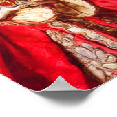 ANTIEK ITALIAANSE PARTIJ VOOR MASQUERADE COSTUME POSTER (Hoek)