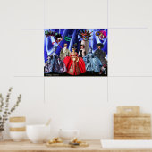 ANTIEK ITALIAANSE PARTIJ VOOR MASQUERADE COSTUME POSTER (Keuken)