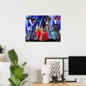 ANTIEK ITALIAANSE PARTIJ VOOR MASQUERADE COSTUME POSTER (Thuiskantoor)