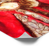 ANTIEK ITALIAANSE PARTIJ VOOR MASQUERADE COSTUME POSTER (Hoek)