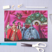 ANTIEK ITALIAANSE PUPPETS, MASKERADE PARTIJEN TISSUEPAPIER (Craft)