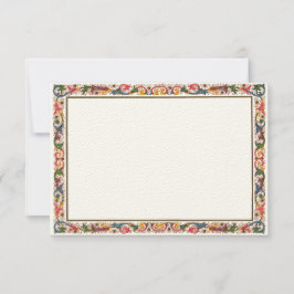 Antiek Italiaanse RSVP-kaart Sjabloon grens