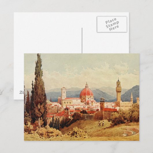  Antiek Italië Florence Boboli Tuinen Briefkaart (Voorkant / Achterkant)