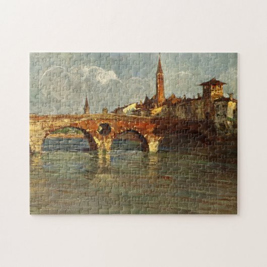  Antiek Italië: Romeinse brug Verona Legpuzzel (Horizontaal)