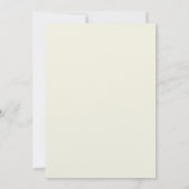 Antiek Ivoorkleurig met Paarse Strepen na de Bruil Kaart (Achterkant)