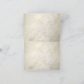 Antiek ivoren bloesems condoleancekaart kaart (Binnen)