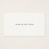  Antiek jachtjassen Visitekaartje (Achterkant)