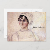Antiek Jane Austen Portrait Briefkaart (Voorkant / Achterkant)