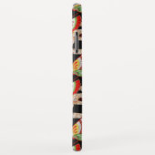 ANTIEK JAPANESE BUTTERFLIES Rood Zwart wit Case-Mate iPhone Case (Achterkant/rechts)