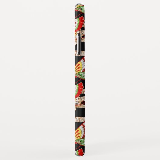 ANTIEK JAPANESE BUTTERFLIES Rood Zwart wit Case-Mate iPhone Case (Achterkant/rechts)