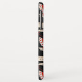 ANTIEK JAPANESE BUTTERFLIES Rood Zwart wit Case-Mate iPhone Case (Achterkant/links)