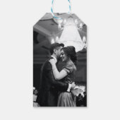 Antiek Japans blauw Cherry Blossom Cadeaulabel (Achterkant)