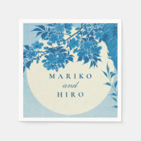 Antiek Japans blauw Cherry Blossom