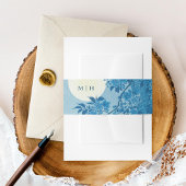 Antiek Japans blauw Cherry Blossom Uitnodigingen Wikkel