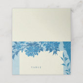 Antiek Japans Blauw Kersenbloesem Blank Plaatskaartje (Buitenkant ongevouwen)