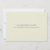 Antiek japans blauw kersenbloesem foto save the date (Achterkant)